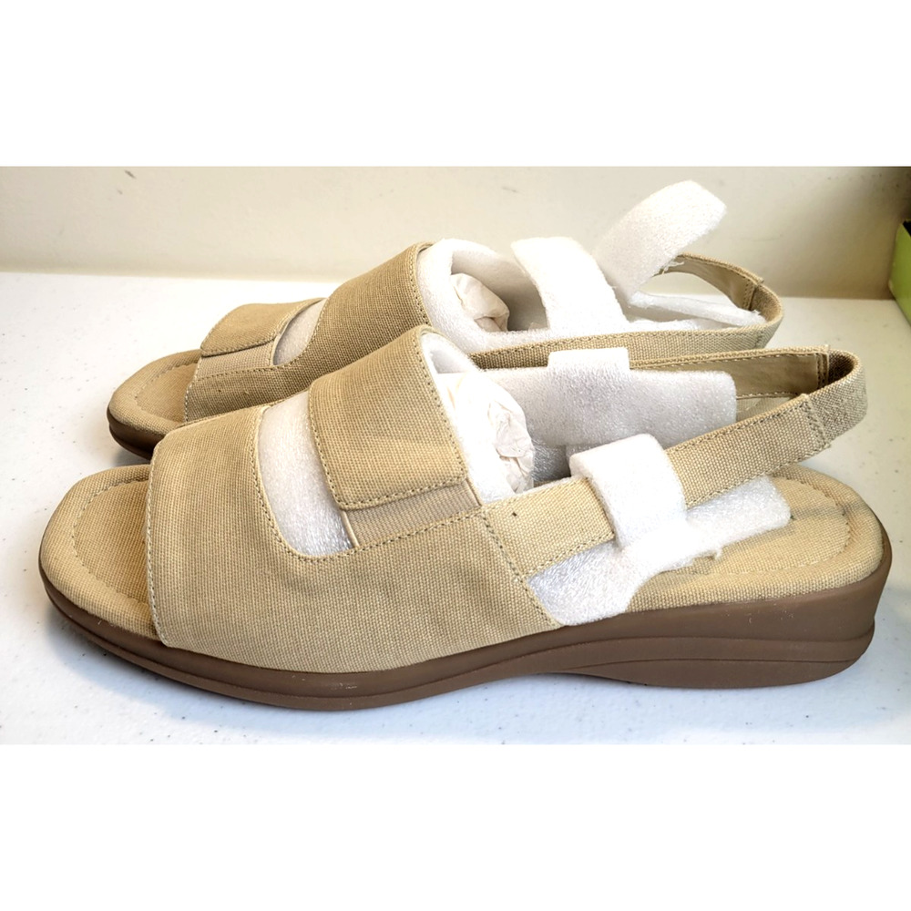Vtg Grasshoppers Seashore Natural Slingback Sandal Women's size 10m‎